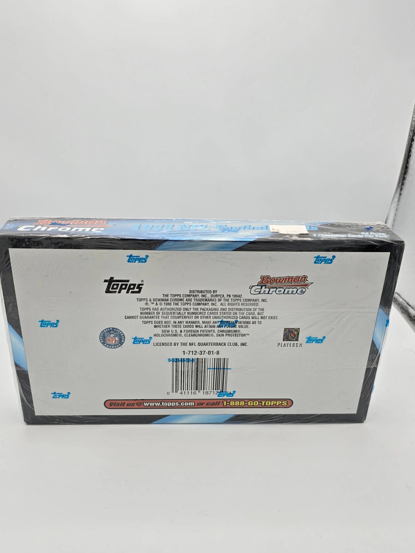 1998 Bowman Chrome Football Unopened Sealed Hobby Box