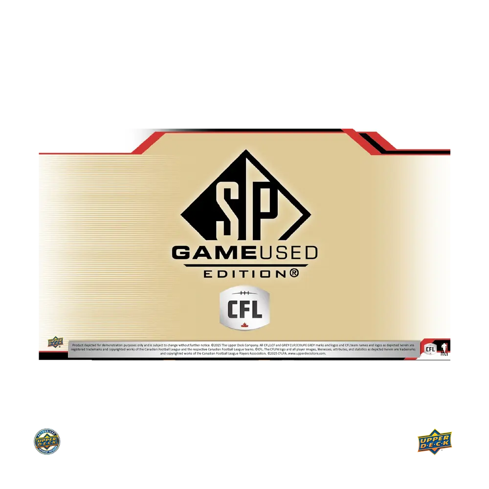 2025 Upper Deck CFL Football Sp Game Used Football Hobby Box (Pre Order)
