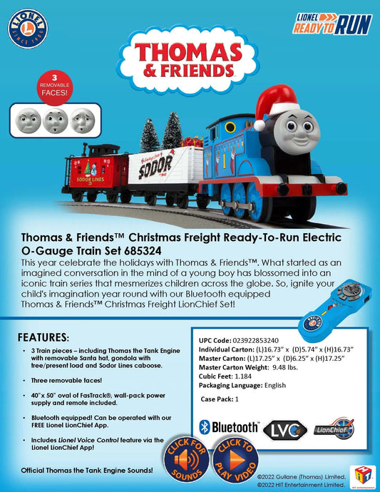 Thomas & Friends Xmas Ready To Run O-Gauge Trainset