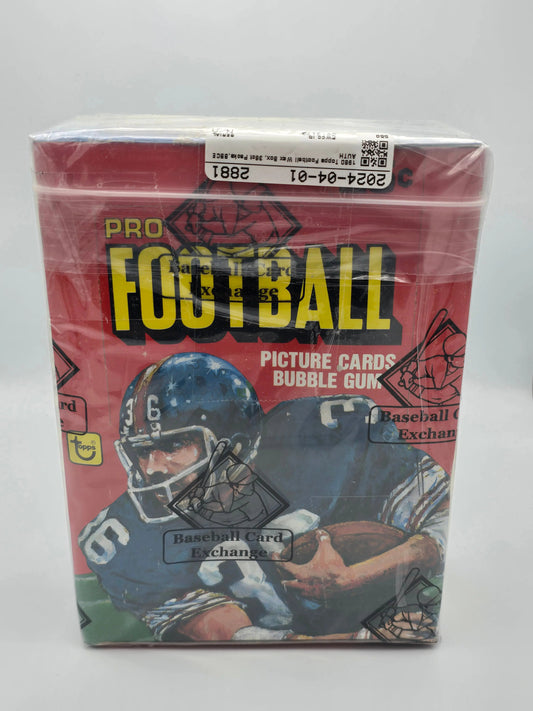 1980 Topps BBCE Football Unopened Wax Box
