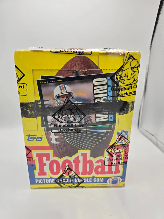 1985 BBCE Topps Football Factory Sealed Hobby Box Warren Moon RC
