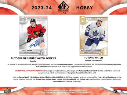 2023-24 Upper Deck SP Authentic Hockey Hobby Box SPA