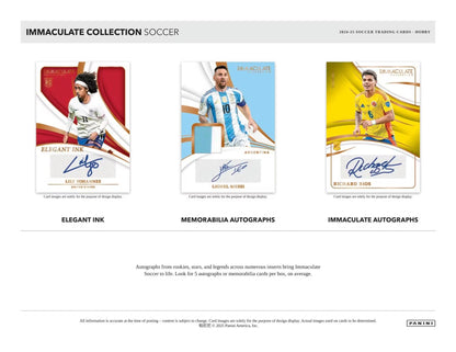2024-25 Panini Immaculate Soccer Hobby Box