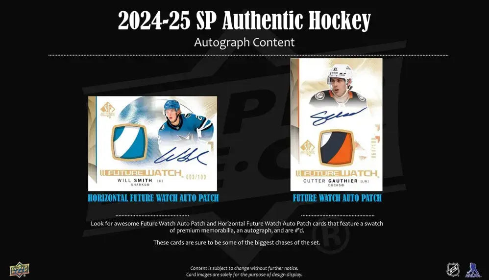 2024-25 Upper Deck SP Authentic Hockey Hobby Box SPA