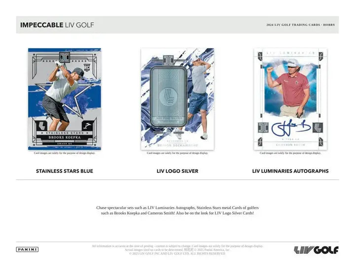 2024 Panini Impeccable LIV Golf Hobby Box