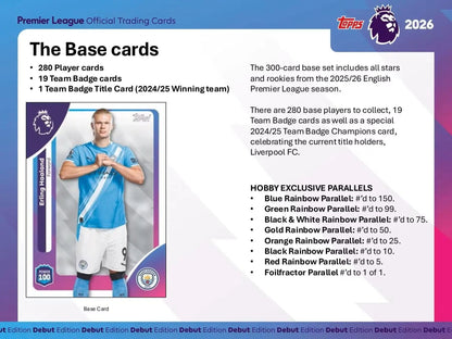 2025-26 Topps Premier League EPL Soccer Hobby Box