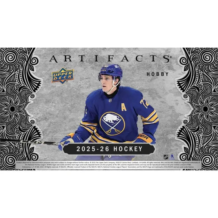 2025-26 Upper Deck Artifacts Hockey Hobby Box - 2 Hits Per Box