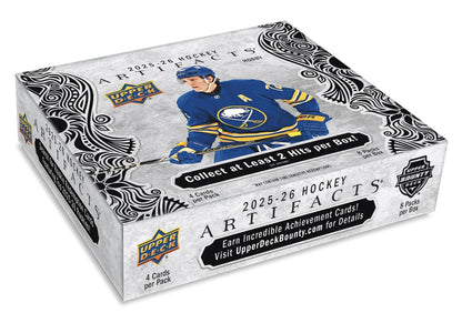 2025-26 Upper Deck Artifacts Hockey Hobby Box - 2 Hits Per Box