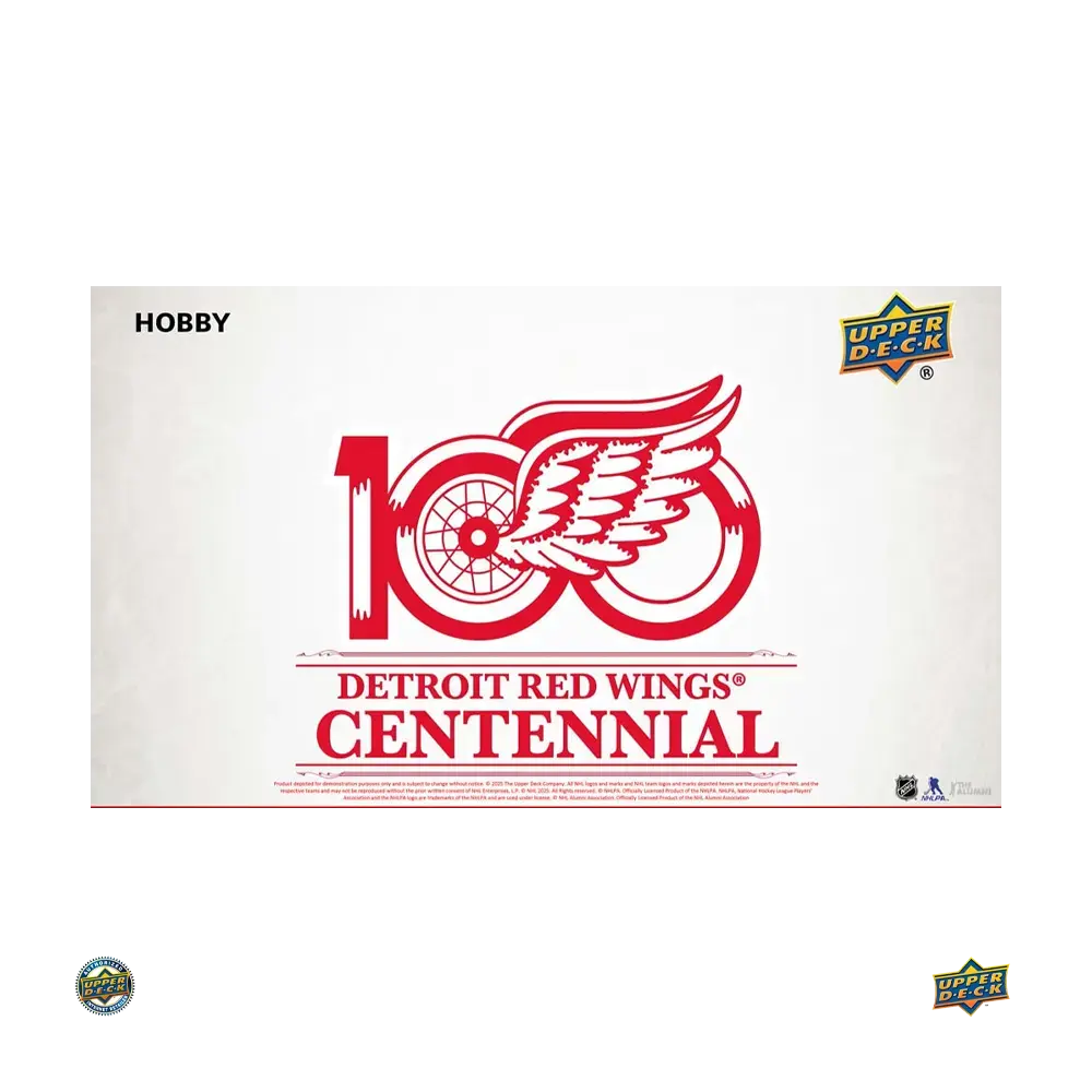 2025-26 Upper Deck Detroit Red Wings Centennial Hockey Hobby Box