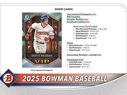 2025 Bowman Baseball Hobby Box