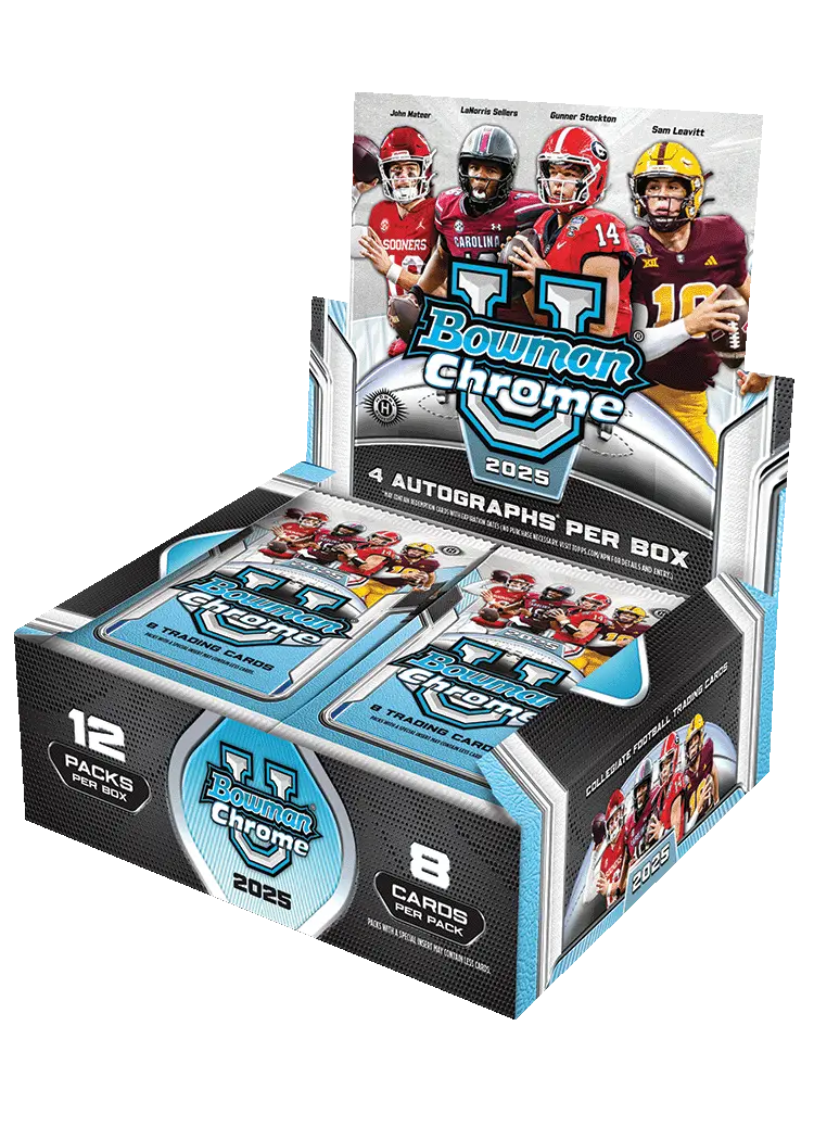 2025 Bowman University Chrome Football Hobby Jumbo Box
