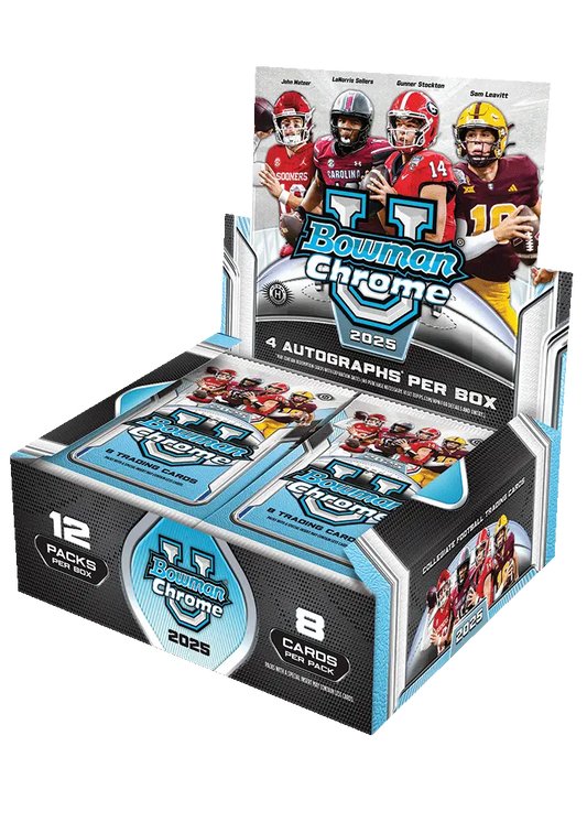 2025 Bowman University Chrome Football Hobby Jumbo Box