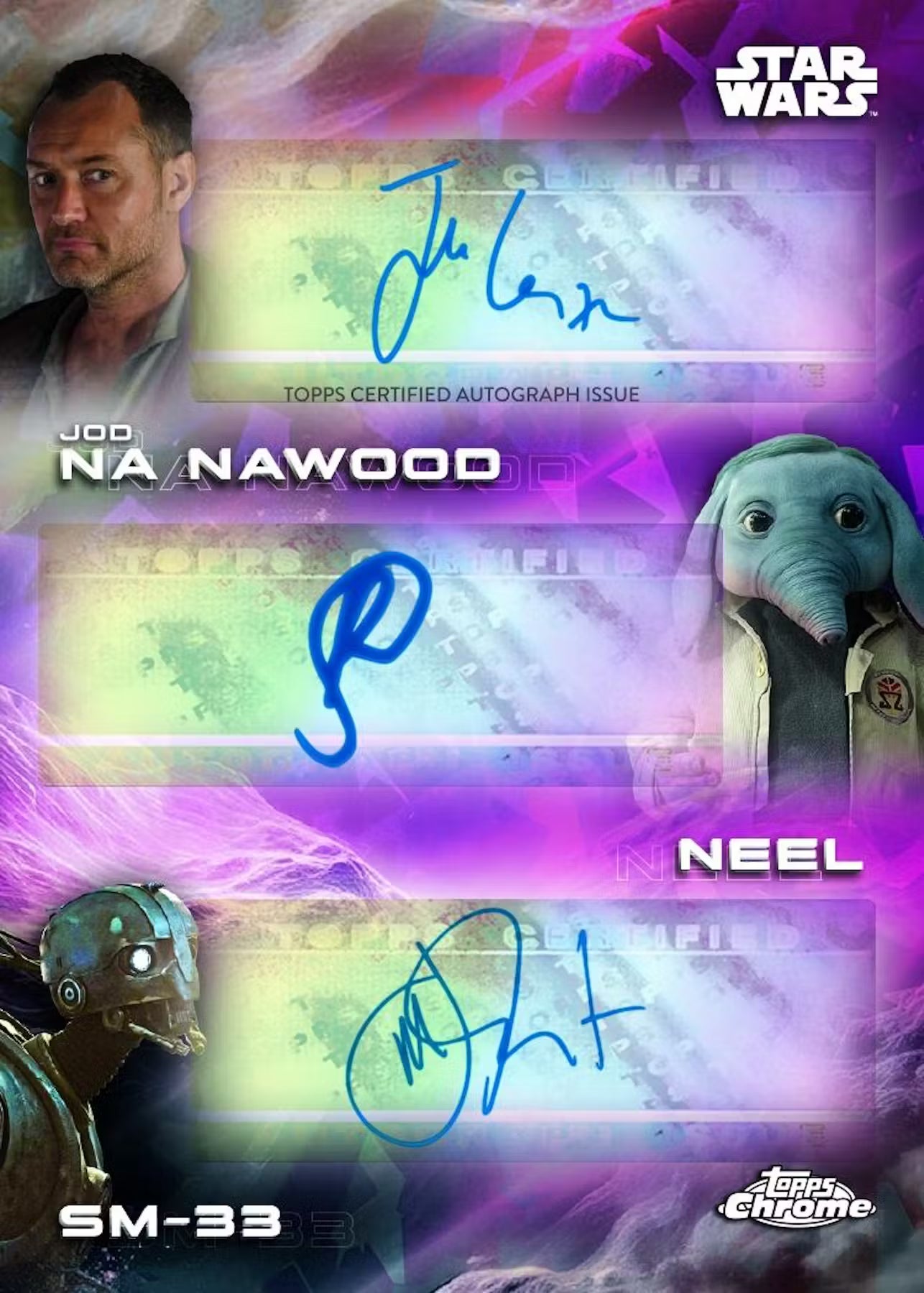 2025 Topps Star Wars Chrome Sapphire Edition Hobby Box
