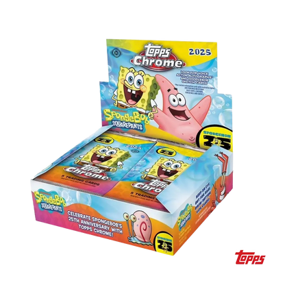 2025 Topps Chrome 25th Anniversary Spongebob Squarepants Hobby Box