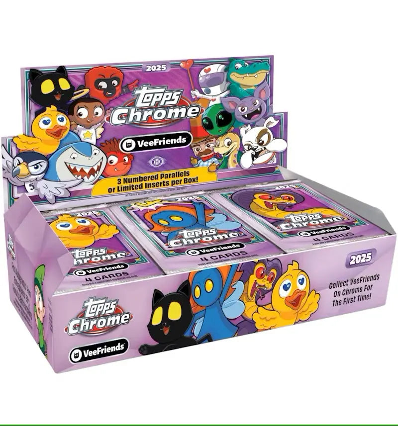 2025 Topps Chrome Veefriends Hobby Box Vee Friends
