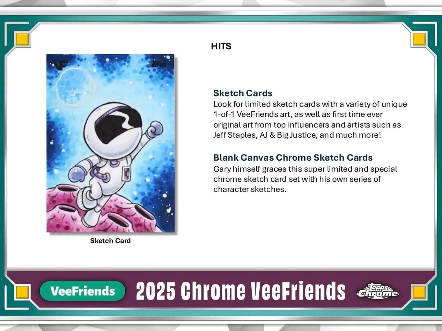 2025 Topps Chrome Veefriends Hobby Box Vee Friends