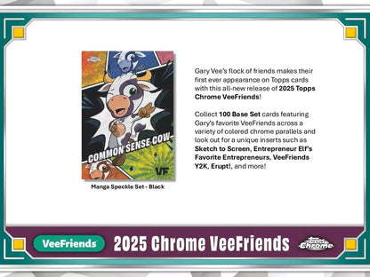 2025 Topps Chrome Veefriends Hobby Box Vee Friends