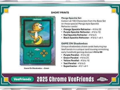 2025 Topps Chrome Veefriends Hobby Box Vee Friends