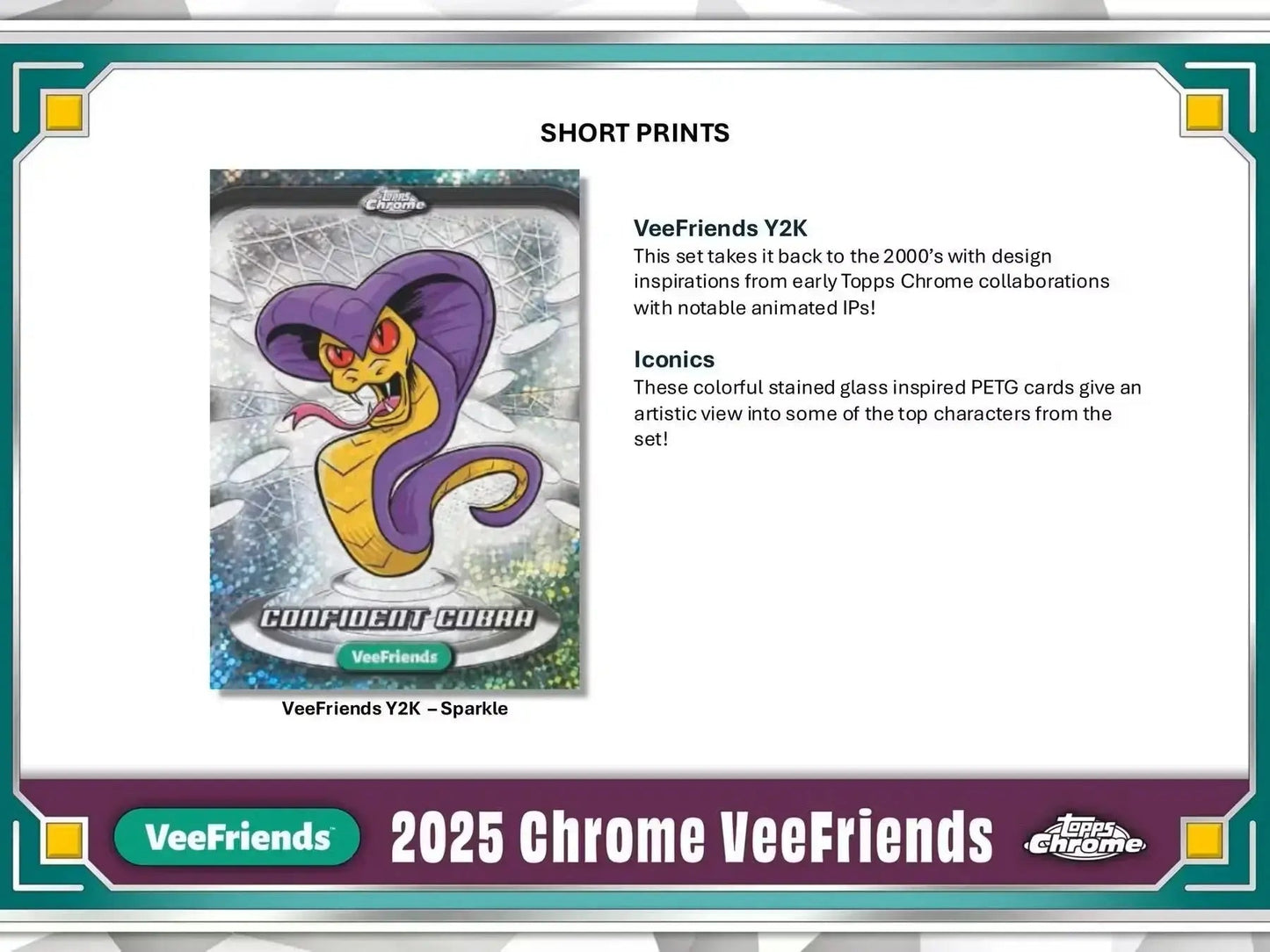 2025 Topps Chrome Veefriends Hobby Box Vee Friends