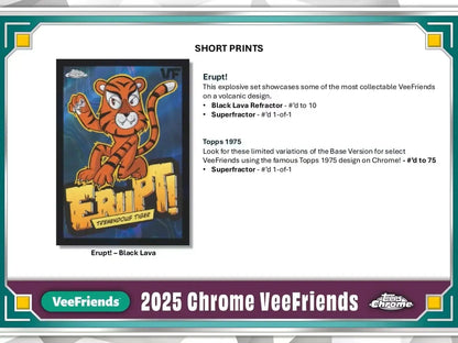 2025 Topps Chrome Veefriends Hobby Box Vee Friends