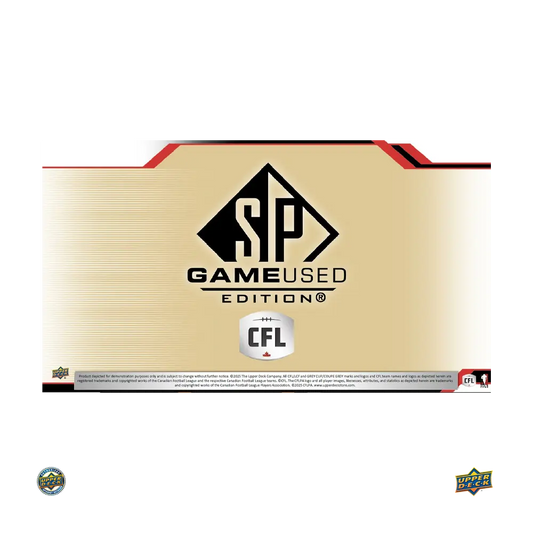 2025 Upper Deck CFL Football Sp Game Used Football Hobby Box (Pre Order)