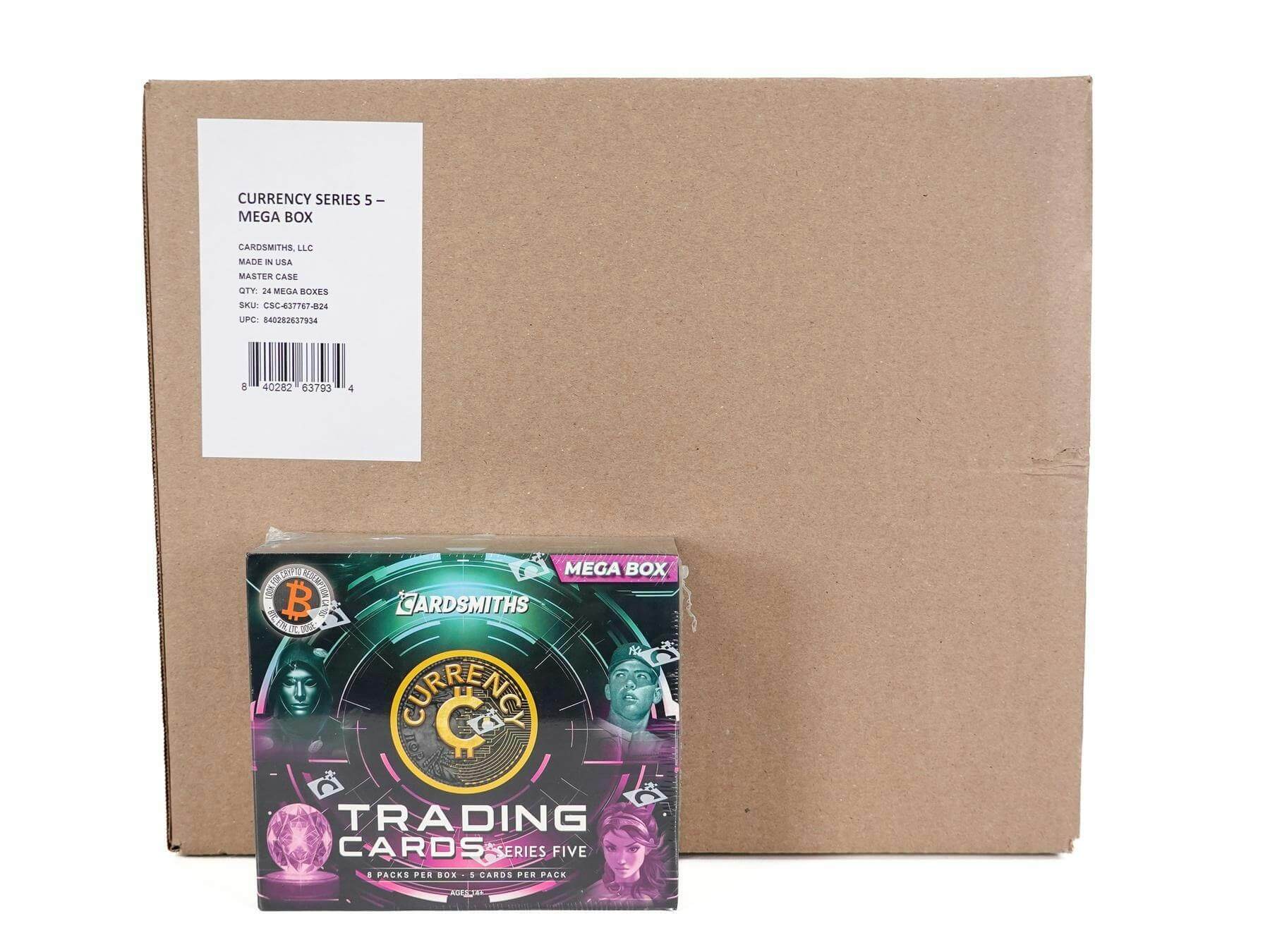 Currency Trading Cards Series 5 Mega 24-Box Case (Cardsmiths 2025)