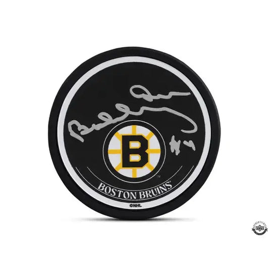 Bobby Orr Autographed Boston Bruins Logo Hockey Puck