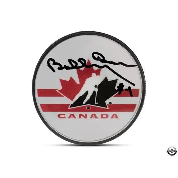 Bobby Orr Autographed Team Canada Logo Acrylic Hockey Puck