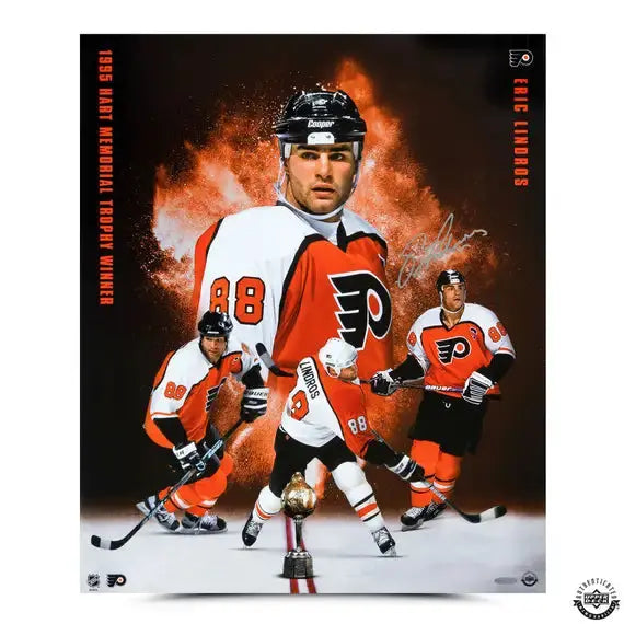 Eric Lindros Autographed “The Big E” 20x24 Image
