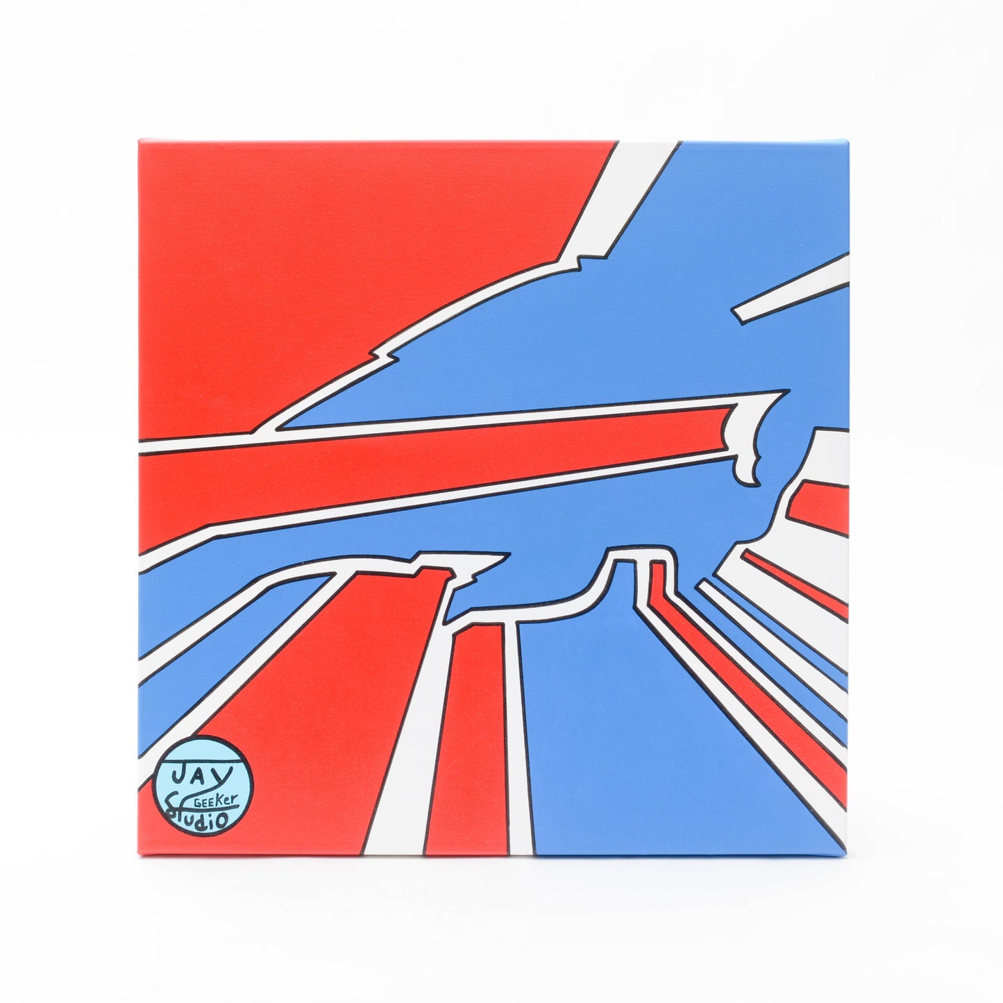 Jay Geeker Sport Logo Art Collection - 24" X 24" - BUFFALO BILLS