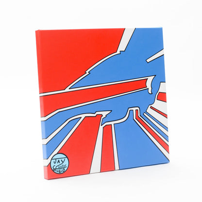 Jay Geeker Sport Logo Art Collection - 24" X 24" - BUFFALO BILLS