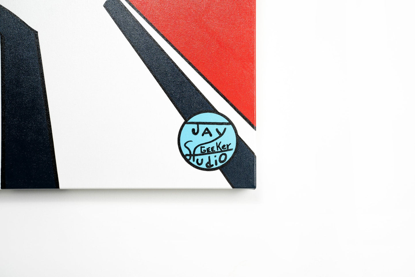 Jay Geeker Sport Logo Art Collection - 24" X 24" - TORONTO BLUE JAYS (WHITE)