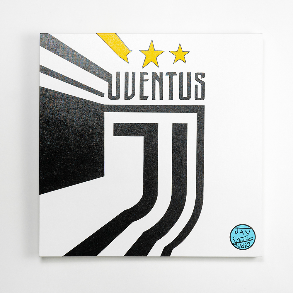 Jay Geeker Sport Logo Art Collection - 30" X 30" - JUVENTUS