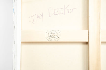 Jay Geeker Sport Logo Art Collection - 30" X 30" - TORONTO MAPLE LEAFS (SILVER)