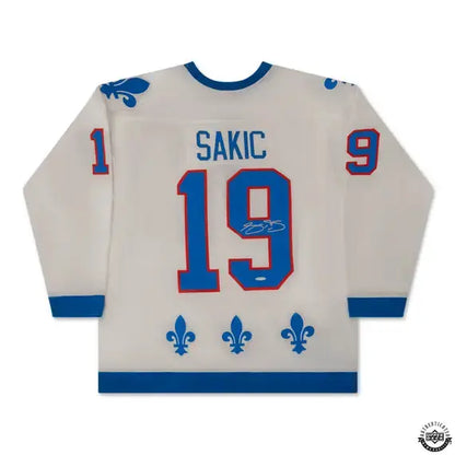 Joe Sakic Autographed Authentic 1994 Quebec Nordiques Home White Mitchell & Ness Jersey