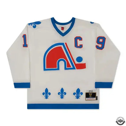 Joe Sakic Autographed Authentic 1994 Quebec Nordiques Home White Mitchell & Ness Jersey