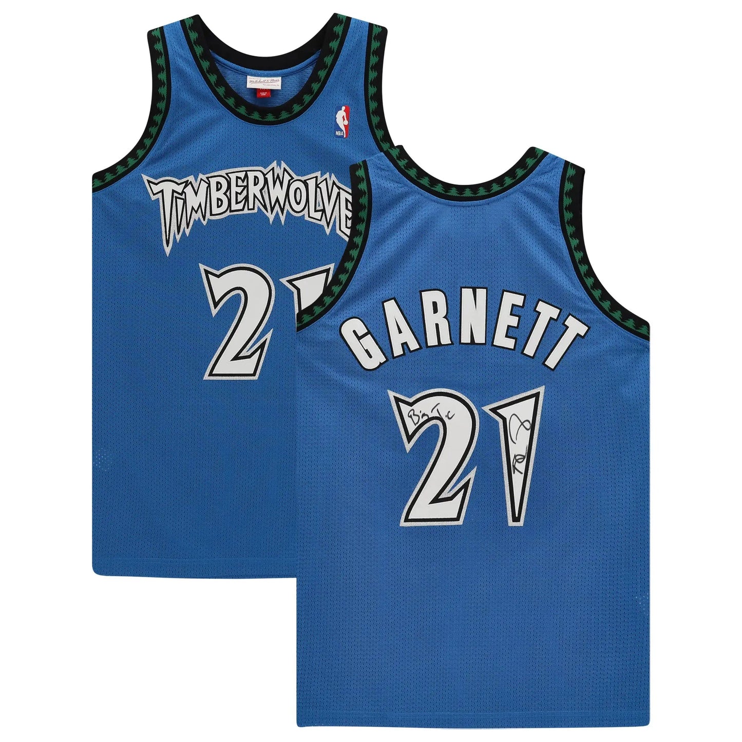 Kevin Garnett Minnesota Timberwolves Authentic Autographed Green Mitchell and Ness Authentic Jersey