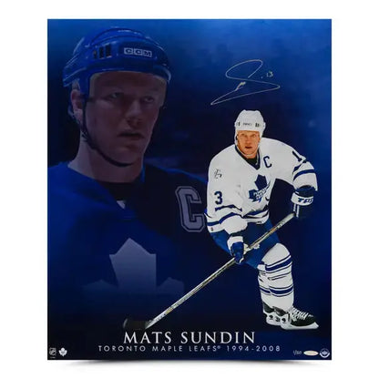 Mats Sundin Autographed “Captain Mats” 20x24