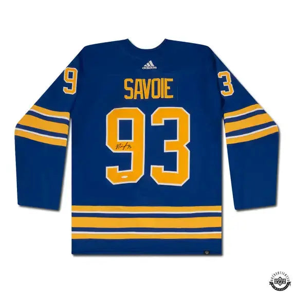 Matt Savoie Autographed Authentic Buffalo Sabres Adidas Royal Jersey