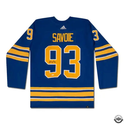 Matt Savoie Autographed Authentic Buffalo Sabres Adidas Royal Jersey