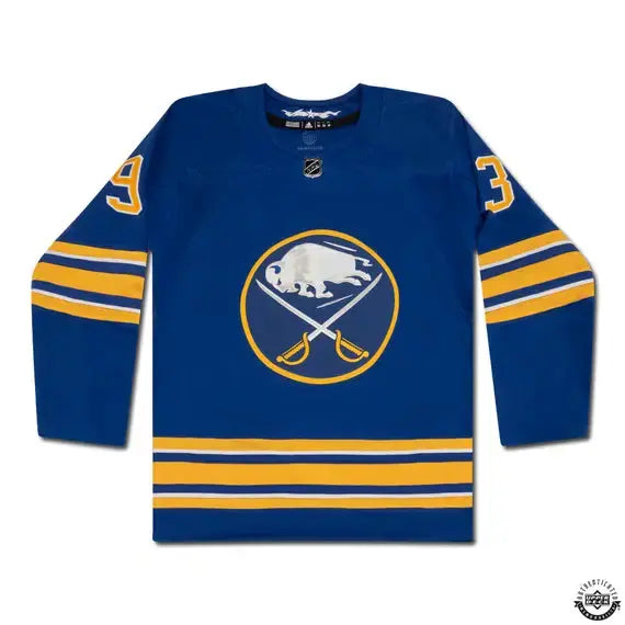 Matt Savoie Autographed Authentic Buffalo Sabres Adidas Royal Jersey