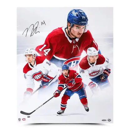 Nick Suzuki Autographed “Montreal Collage” 20x24