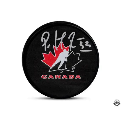 Patrick Roy Autographed Team Canada Rubber Hockey Puck
