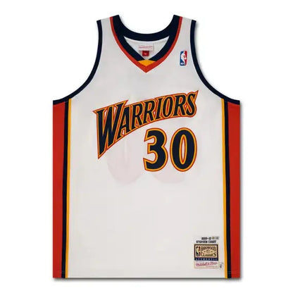 Stephen Curry Autographed 2009-10 Golden State Warriors White Authentic Mitchell & Ness Jersey